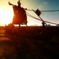 Into the sunset!